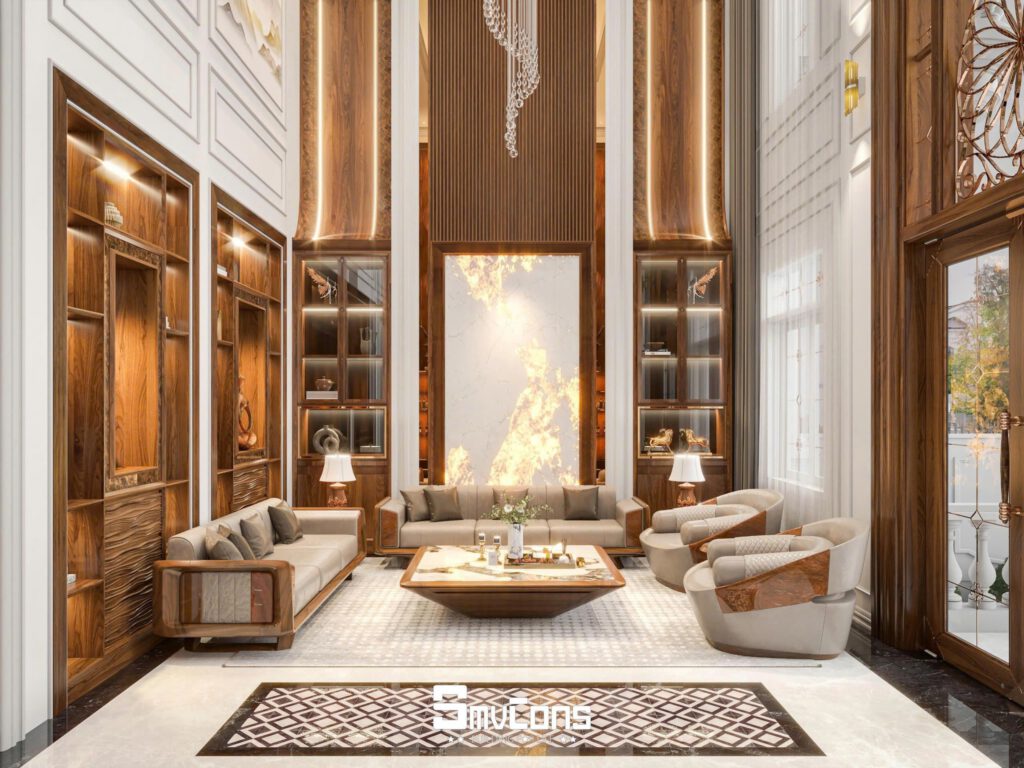 Phòng khách – Nơi khẳng định đẳng cấp gia chủ C. Villa