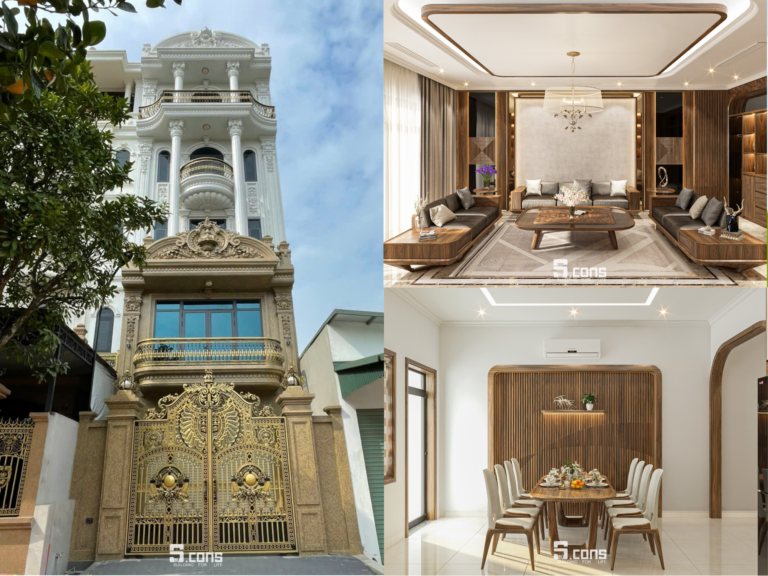 Nhà Phố Từ Sơn - Bắc Ninh | Thiết Kế Hiện Đại, Nội Thất Gỗ Óc Chó Cao Cấp