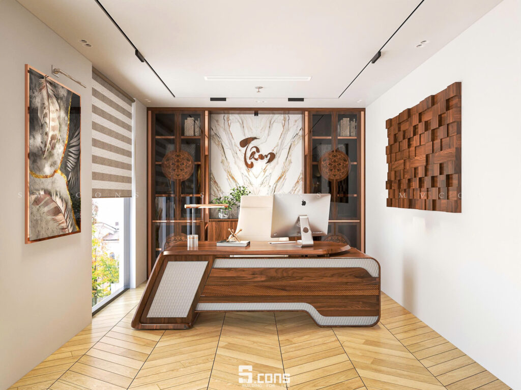Thiết kế văn phòng cao cấp phòng chủ tịch