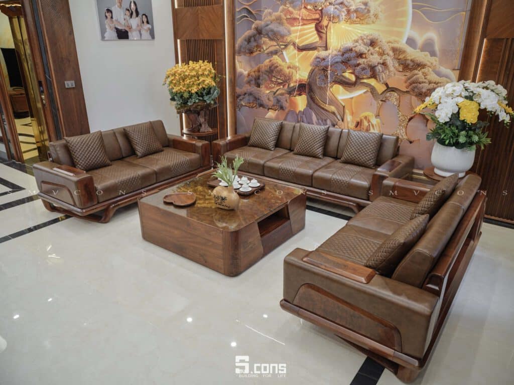 Phòng khách nhà phố Thổ Tang