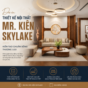 Thiết kế nội thất mr. Kiên Skylake
